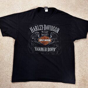 Harley Davidson Hammer Down Twin Cites Minnesota Crest T-Shirt Adult XXL 2XL